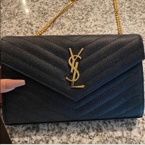 YSL Large Wallet on Chain